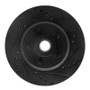 R1 71-81 Chrysler New Yorker Front Right Drilled & Slotted Black Brake Rotor