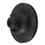 R1 71-81 Chrysler New Yorker Front Right Drilled & Slotted Black Brake Rotor