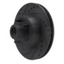 R1 71-81 Chrysler Newport Front Left Drilled & Slotted Black Brake Rotor