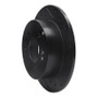 R1 07-12 Kia Rondo (Canada) Rear Right Drilled & Slotted Black Brake Rotor