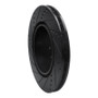 R1 00-06 Jaguar XJR Rear Right Drilled & Slotted Black Brake Rotor