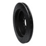 R1 03-05 Jaguar S-Type Front Right Drilled & Slotted Black Brake Rotor