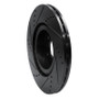 R1 91-20 Alfa Romeo 164 Front Right Drilled & Slotted Black Brake Rotor
