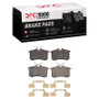 DFC 03-06 Volkswagen Golf R/Golf Rear 5000 Advanced Low Metallic Brake Pads and Hardware Kit