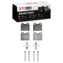 DFC 64-74 Alfa Romeo GTV Rear 5000 Advanced Low Metallic Brake Pads and Hardware Kit