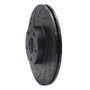 R1 04-25 Scion FR-S Front Left Drilled & Slotted Black Brake Rotor