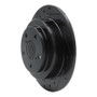 R1 90-08 Saab 9-2X Rear Left Drilled & Slotted Black Brake Rotor