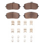 R1 -25 Mercedes-Benz EQB 350 Front Euro Ceramic Pads & Hardware Kit