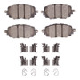R1 16-25 Fiat 124 Spider Front Euro Ceramic Pads & Hardware Kit