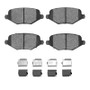 R1 09-14 Dodge Journey Rear Euro Ceramic Pads & Hardware Kit