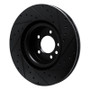 R1 18-24 Land Rover Range Rover Front Right Drilled & Slotted Black Brake Rotor