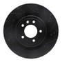 R1 14-24 Land Rover Range Rover Sport Rear Right Drilled & Slotted Black Brake Rotor