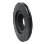R1 15-19 Jaguar E-Pace Front Right Drilled & Slotted Black Brake Rotor