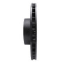 R1 10-12 Land Rover Range Rover Front Right Drilled & Slotted Black Brake Rotor