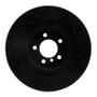 R1 06-09 Land Rover Range Rover Front Left Drilled & Slotted Black Brake Rotor