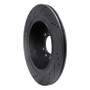 R1 05-16 Land Rover Discovery (Latin America) Rear Right Drilled & Slotted Black Brake Rotor