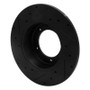 R1 74-16 Land Rover Defender 90 Rear Right Drilled & Slotted Black Brake Rotor