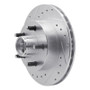R1 1983-1997 Ford Ranger (USA/Canada) Front Left Drilled & Slotted Silver Brake Rotor