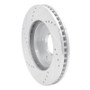 R1 1997-2005 Chevrolet S10 Front Right Drilled & Slotted Silver Brake Rotor