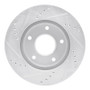 R1 1997-2005 Chevrolet S10 Front Right Drilled & Slotted Silver Brake Rotor