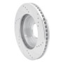 R1 1997-2005 Chevrolet Blazer Front Left Drilled & Slotted Silver Brake Rotor
