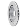 R1 2006-2013 Chevrolet Corvette Rear Left Drilled & Slotted Silver Brake Rotor