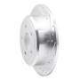 R1 2007-2018 Jeep Wrangler Rear Right Drilled & Slotted Silver Brake Rotor