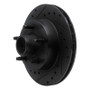 R1 83-94 Ford Ranger (USA/Canada) Front Left Drilled & Slotted Black Brake Rotor
