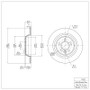 DFC 09-15 Ford Focus RS (Mexico) Rear Brake Rotor