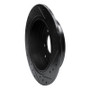 R1 16-22 Hyundai Tucson Rear Left Drilled & Slotted Black Brake Rotor