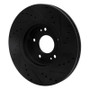 R1 10-13 Hyundai Santa Fe Front Left Drilled & Slotted Black Brake Rotor