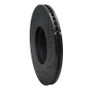R1 07-12 Hyundai Veracruz Front Left Drilled & Slotted Black Brake Rotor