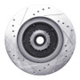 R1 1969-1973 Chrysler New Yorker Front Right Drilled & Slotted Silver Brake Rotor