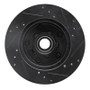 R1 1982-1995 Buick Regal Front Left Drilled & Slotted Black Brake Rotor