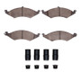 R1 86-93 Ford Taurus SHO Front Semi Met Pads & Hardware Kit