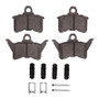 R1 88-90 Chrysler New Yorker Rear Semi Met Pads & Hardware Kit