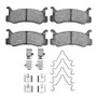 R1 87-95 Mazda MX-3 Rear Semi Met Pads & Hardware Kit