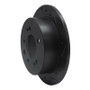 R1 07-10 Hyundai Elantra Rear Right Drilled & Slotted Black Brake Rotor