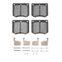 R1 70-77 Mercury CAPRI Front Semi Met Pads & Hardware Kit
