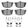 R1 85-09 Hyundai Tiburon Rear Semi Met Pads & Hardware Kit