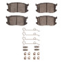 R1 85-89 Chevrolet SPECTRUM Front Semi Met Pads & Hardware Kit