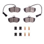 R1 83-91 Audi 5000CS Turbo Quattro Front Semi Met Pads & Hardware Kit
