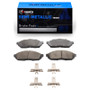 R1 80-83 Honda Civic Hatchback Front Semi Met Pads & Hardware Kit