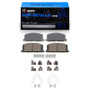 R1 83-99 Chevrolet Nova Front Semi Met Pads & Hardware Kit