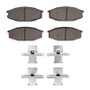 R1 79-83 Nissan 280ZX Front Semi Met Pads & Hardware Kit