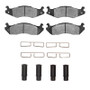 R1 82-92 American Motors CONCORD Front Semi Met Pads & Hardware Kit