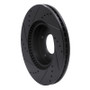 R1 03-13 Hyundai Elantra Front Right Drilled & Slotted Black Brake Rotor