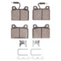 R1 80-89 Peugeot 604 Rear Semi Met Pads & Hardware Kit