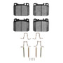R1 80-85 Mercedes-Benz 300D Front Semi Met Pads & Hardware Kit