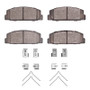 R1 78-83 Dodge Challenger Rear Semi Met Pads & Hardware Kit